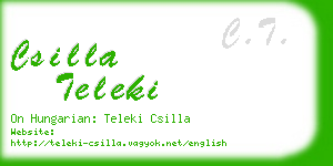 csilla teleki business card